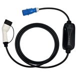 Apec Single-Phase EV 32A Charging Cable with Controller T2 Female - COMMANDO PLUG (AEC108)